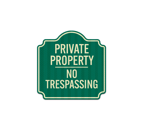 No Trespassing Aluminum Sign (HIP Reflective)