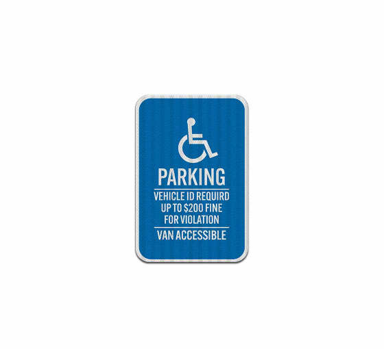 Minnesota ADA Handicapped Parking Aluminum Sign (HIP Reflective)