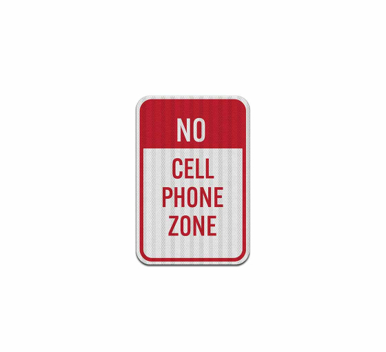 Mobile Phone Prohibited Aluminum Sign (EGR Reflective)