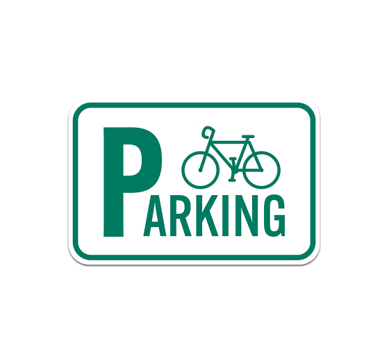 Bicycle Parking Aluminum Sign (Non Reflective)