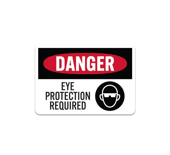 Shop for PPE Eye Protection Required Decal (Non Reflective) BannerBuzz