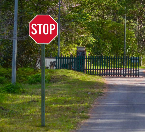 Mini Stop Aluminum Sign (Non Reflective)