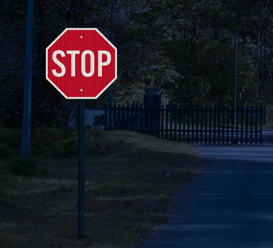 Mini Stop Aluminum Sign (EGR Reflective)