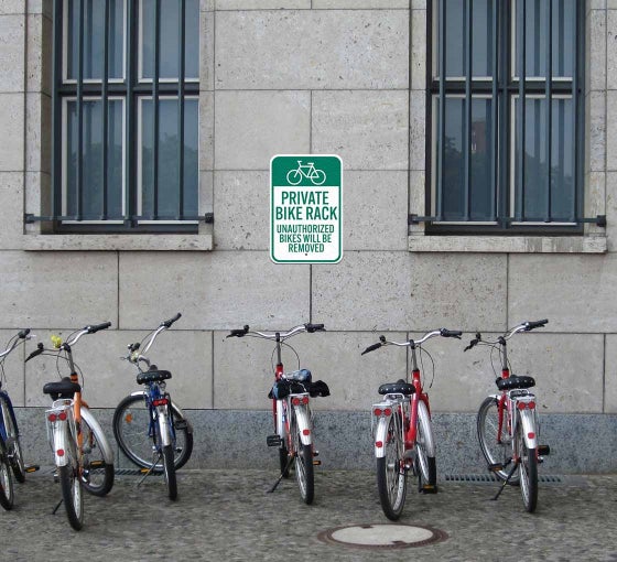 Shop Bike Rack Signs | BannerBuzz
