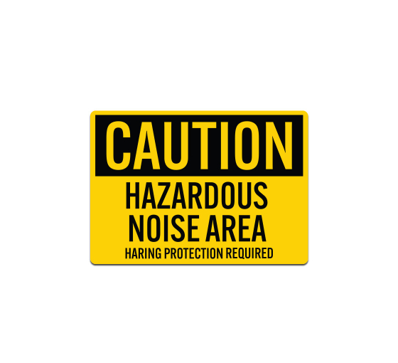Hazardous Noise Area Decal (Non Reflective)