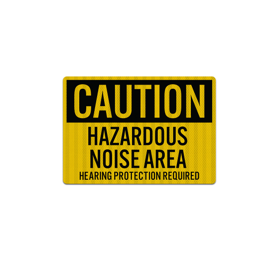 Hazardous Noise Area Decal (EGR Reflective)