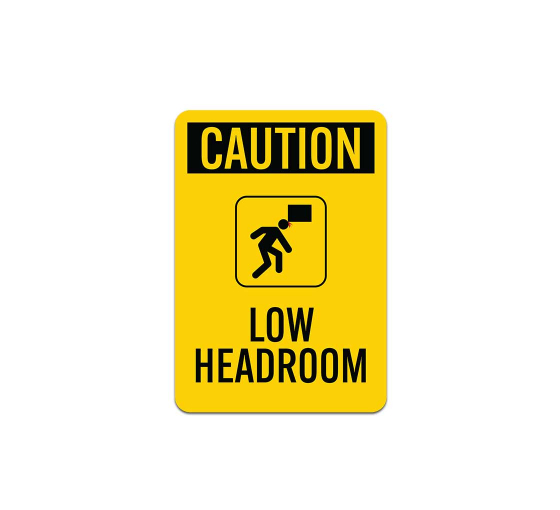 OSHA Low Headroom Plastic Sign