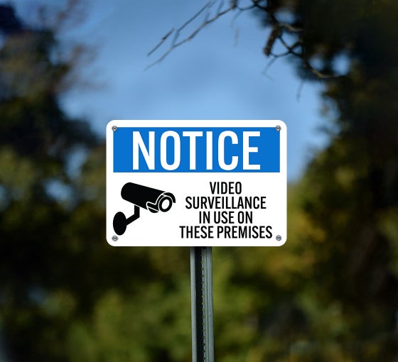 Video Surveillance Signs