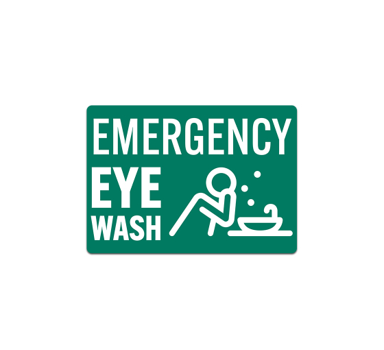 Emergency Eye Wash Decal (Non Reflective)