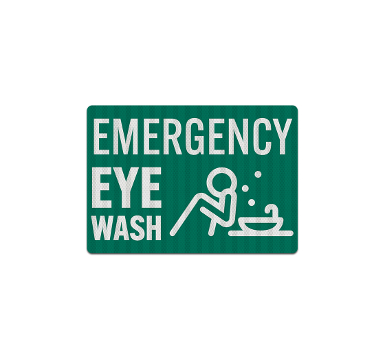 Emergency Eye Wash Decal (EGR Reflective)