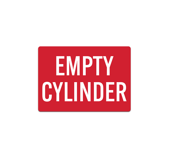 Empty Cylinder Magnetic Sign (Non Reflective)