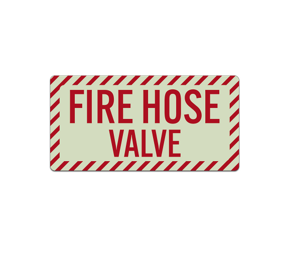 Fire Hose Valve Decal (Glow In The Dark)