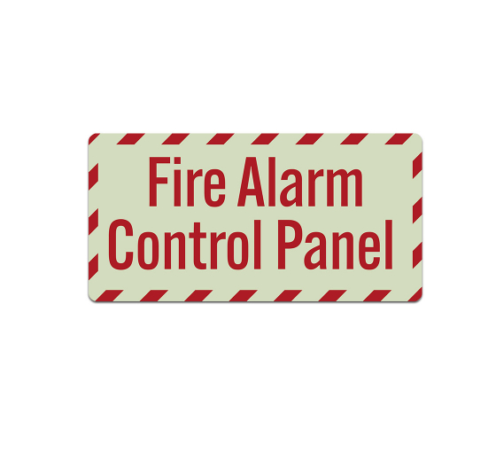Fire Alarm Control Panel FACP Decal (Glow In The Dark)