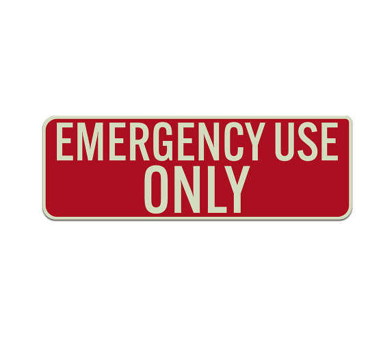 Emergency Use Only Decal (Glow In The Dark)