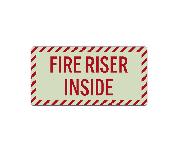 Fire Riser Inside Decal (Glow In The Dark)
