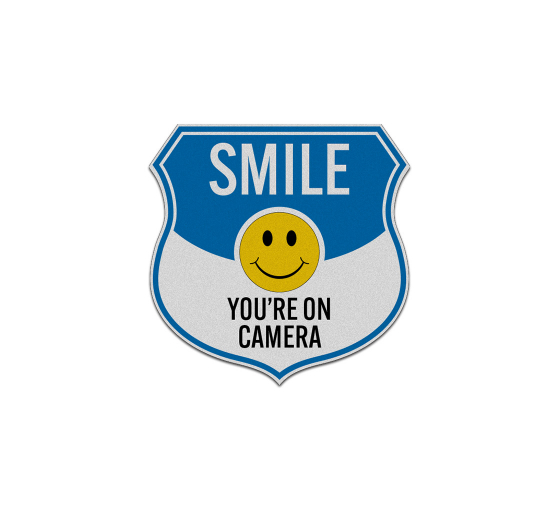 Smile You Are On Camera With Symbol Decal (Reflective)