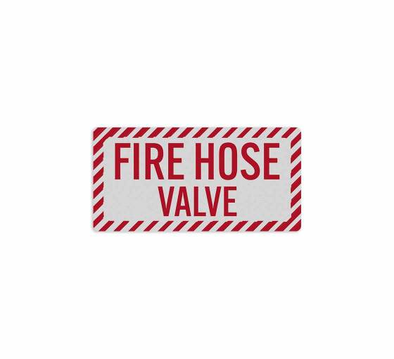 Fire Hose Valve Decal (Reflective)