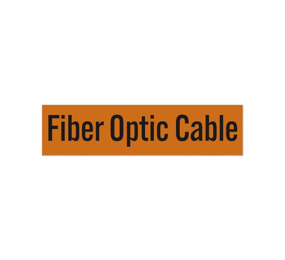 Voltage Marker Fiber Optic Cable Decal (Reflective)