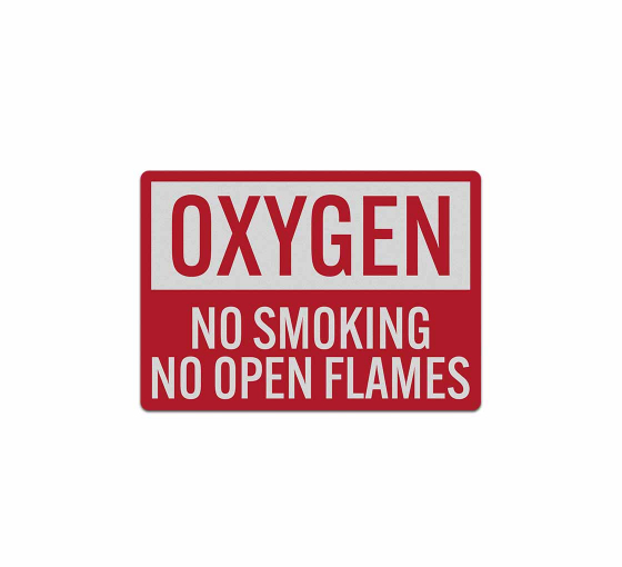 Oxygen No Smoking Decal (Reflective)