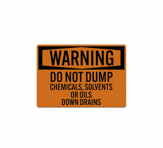 Chemicals Solvents Oils Decal (Reflective)