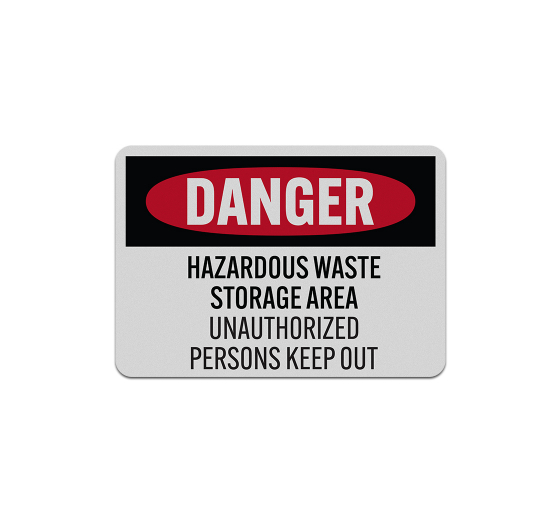 Chemical Hazardous Waste Decal (Reflective)