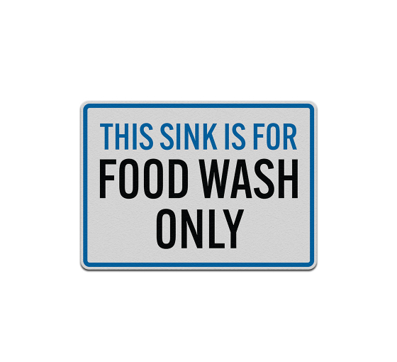 Food Wash Only Decal (Reflective)