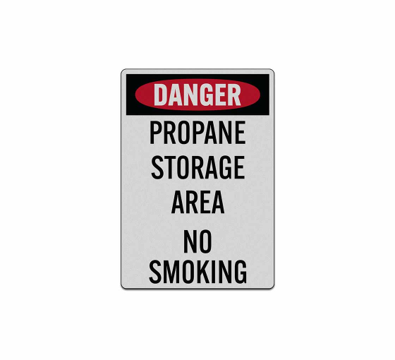 Danger Propane Storage Area Decal (Reflective)