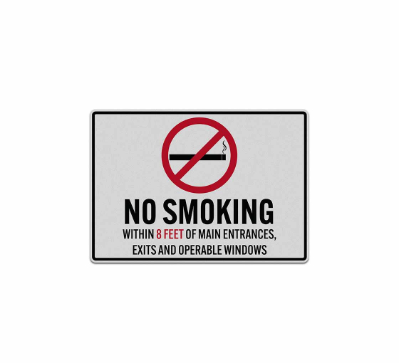 California No Smoking Decal (Reflective)