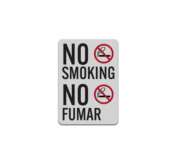 Bilingual No Smoking Decal (Reflective)