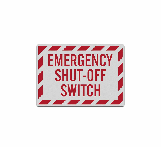 Emergency Shut Off Switch Decal (Reflective)