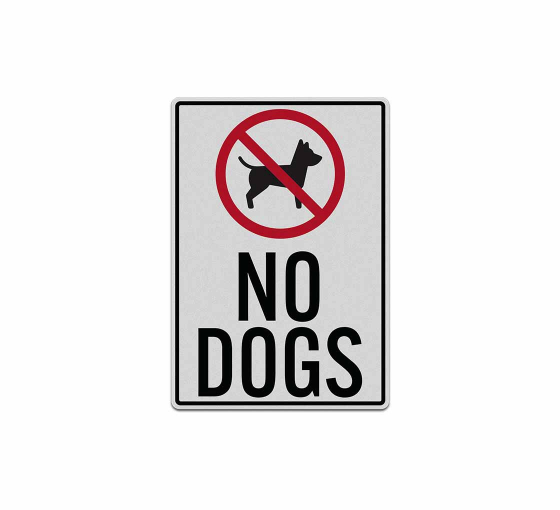 No Dogs Allowed Decal (Reflective)