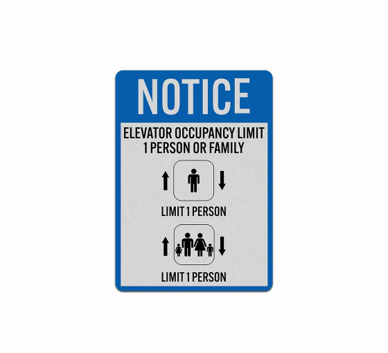 Elevator Social Distancing Decal (Reflective)