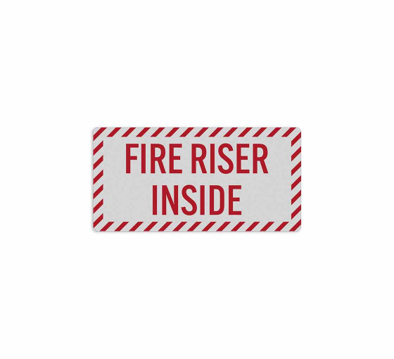 Fire Riser Inside Decal (Reflective)