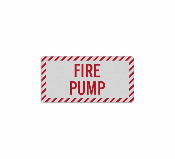 Fire Pump Room Decal (Reflective)