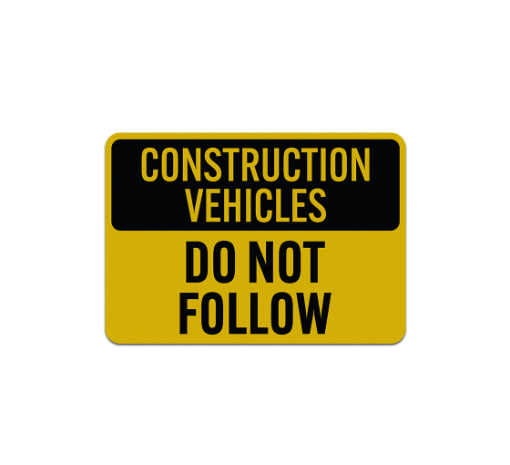 Construction Vehicle Decal (Reflective)