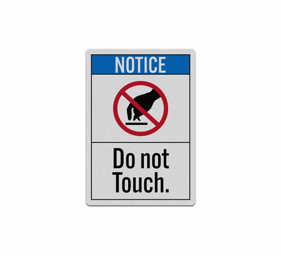 ANSI Do Not Touch Decal (Reflective)
