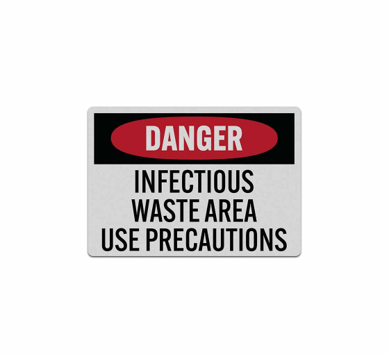 OSHA Infectious Waste Decal (Reflective)