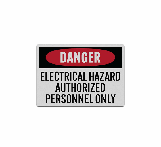 Electrical Hazard Authorized Decal (Reflective)