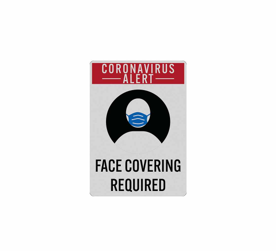 Face Covering Required Decal (Reflective)