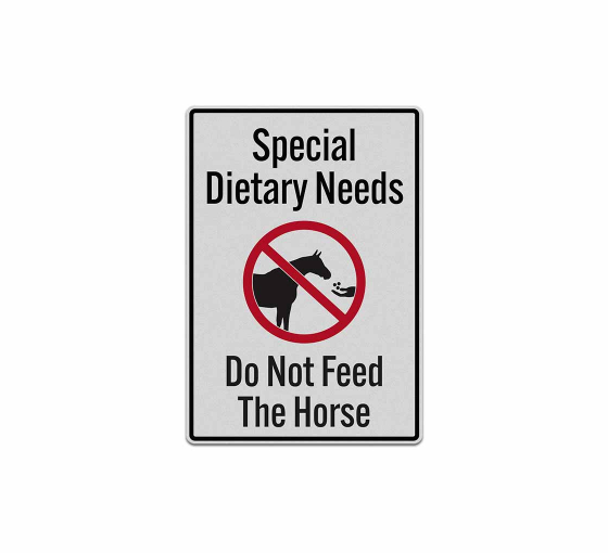 Do Not Feed The Horse Decal (Reflective)