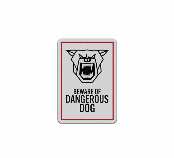 Beware of Dangerous Dog Decal (Reflective)