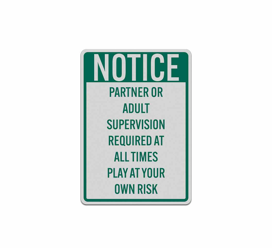 Adult Supervision Required At All Times Decal (Reflective)