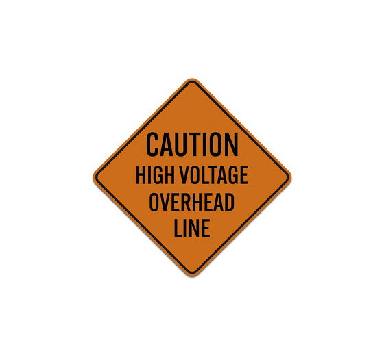High Voltage Overhead Line Aluminum Sign Reflective