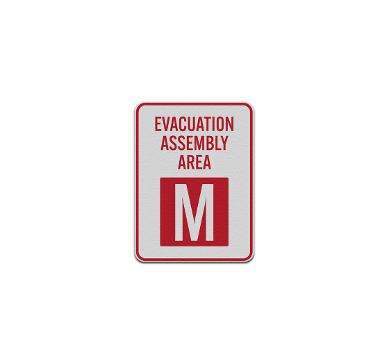 Evacuation Assembly Area Aluminum Sign (Reflective)