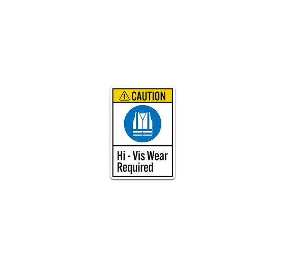 Hi Vis Wear Required Decal (Non Reflective)