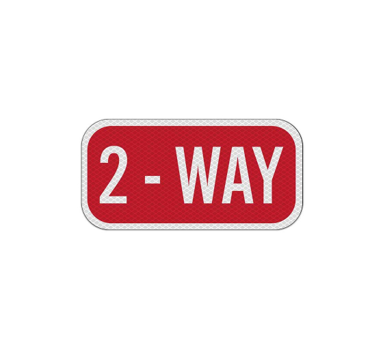 Stop 2 Way Aluminum Sign (Diamond Reflective)