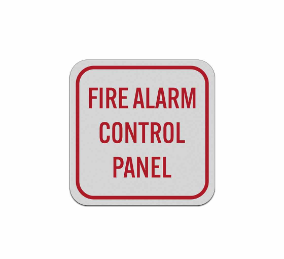Fire Alarm Control Panel Aluminum Sign (Reflective)