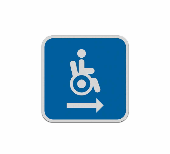 Handicap Symbol Aluminum Sign (Reflective)