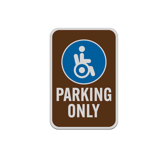 Handicap Parking Aluminum Sign (Reflective)