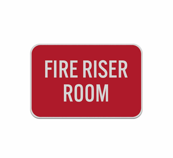 Fire Riser Room Aluminum Sign (Reflective)